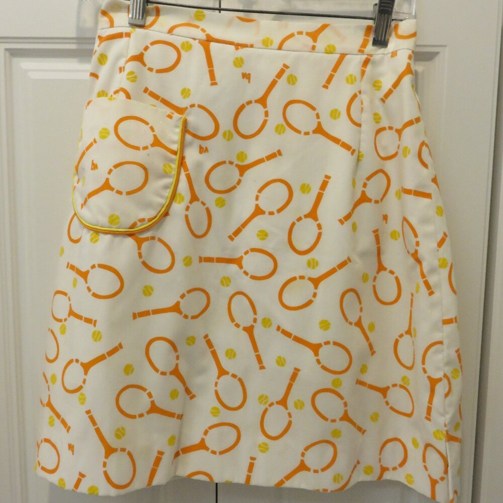 VINTAGE THE VESTED GENTRESS Orange Yellow Women Skort Size 10